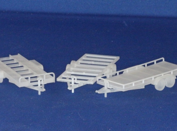 HO Scale Trailer Assortment 1/87 Fine material 3d printed Add a caption...