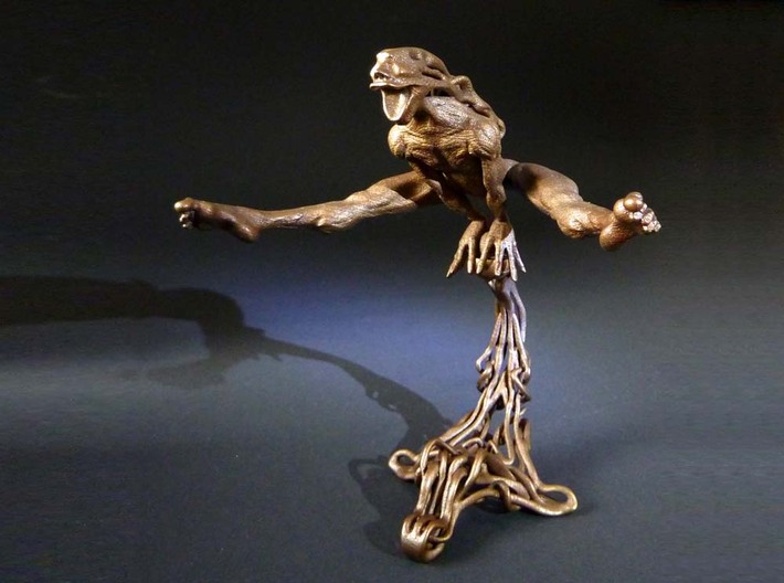 Yippie 3d printed &quot;Yippie&quot; 3D printed sculpture , printed in matte bronze steel