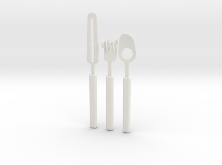 Knife Fork Spoon Set - Innovation vs. Utiltiy 3d printed
