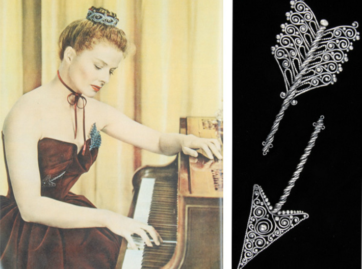 Joseff of Hollywood Arrow Brooch 3d printed The inspiration! Joseff of Hollywood 1947 brooch