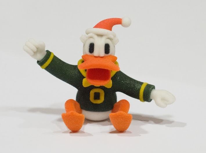 Oregon Duck Santa Ornament 3d printed This is how awesome it really looks