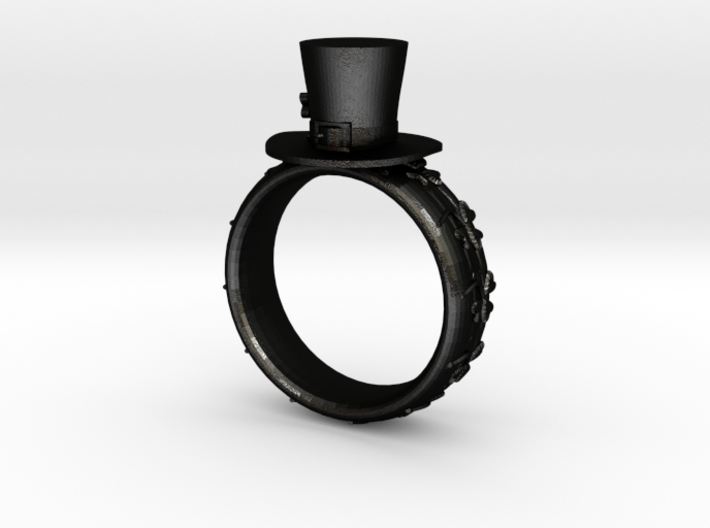 St Patrick's hat ring(size = USA 7.5-8) 3d printed