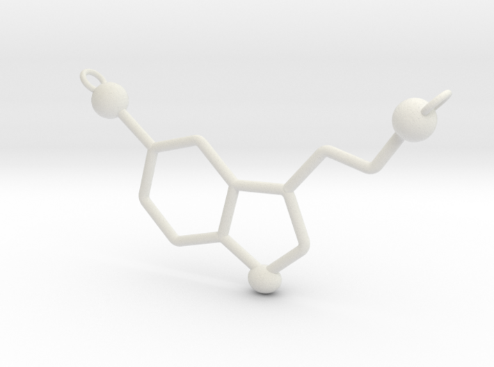 Serotonin Necklace 3d printed