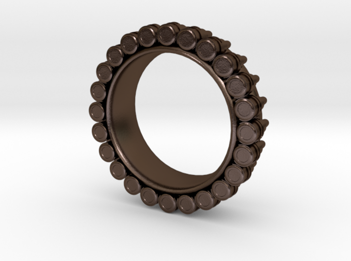Bullet ring Ring(size = USA 3.5-4) 3d printed