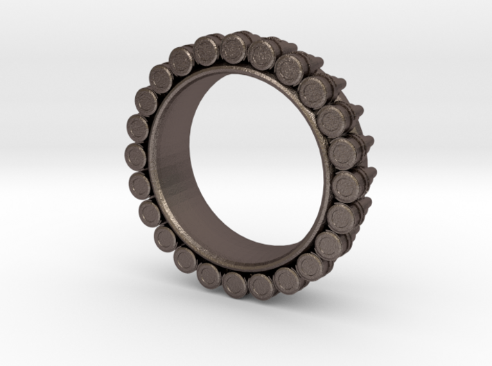 Bullet ring(size is = USA 5) 3d printed