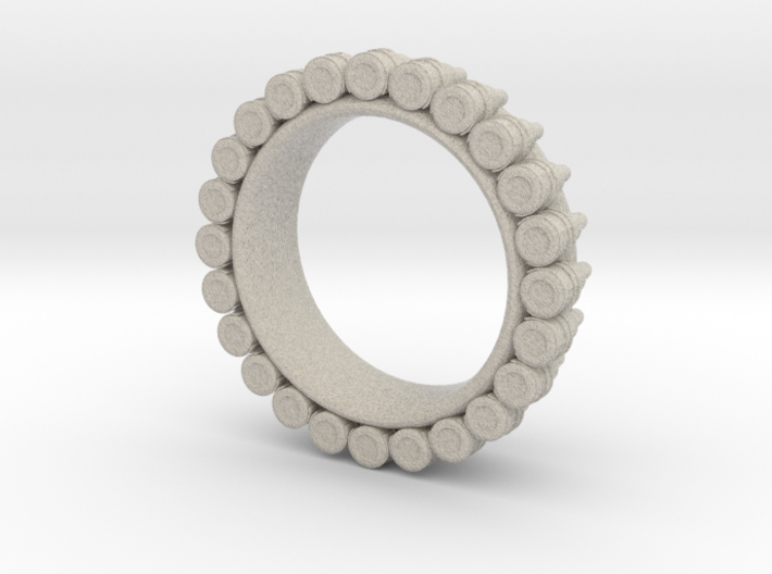 Bullet ring(size = USA 7-7.5) 3d printed
