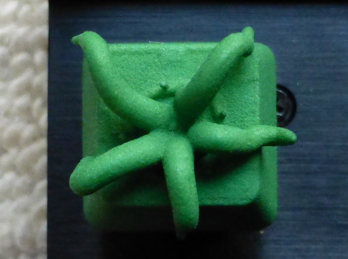 Cherry MX Tentacles Keycap 3d printed Custom Cherry MX Tentacles Keycap in Green Strong and Flexible