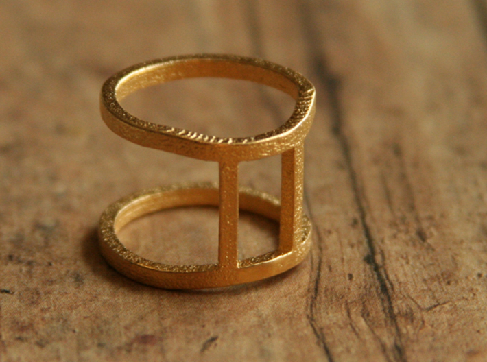 Gemini Ring - Zodiac Ring - Zodiac Jewelry 3d printed 