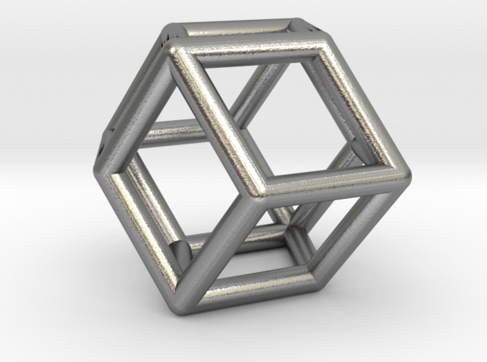 Rhombic Dodecahedron Pendant 3d printed