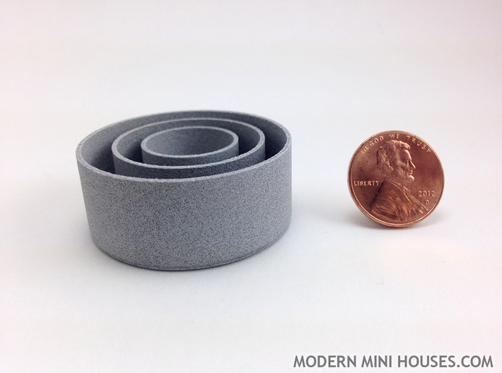 Cylinder Planters Smooth Collection 1:12 Scale 3d printed 
