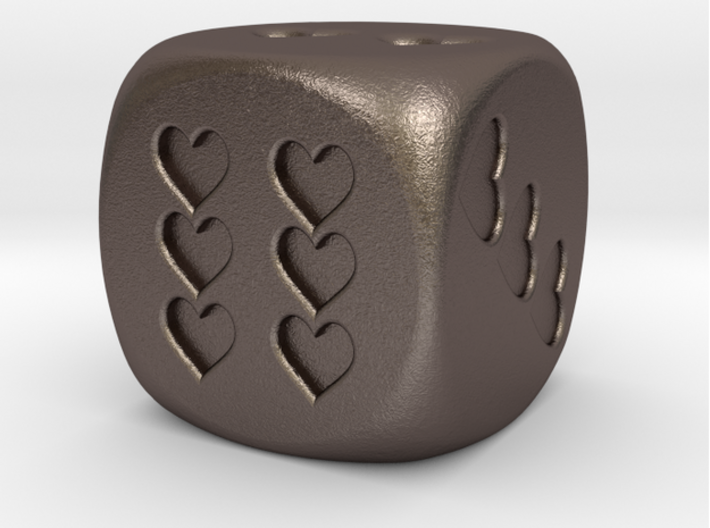 Dice Hearts 3d printed