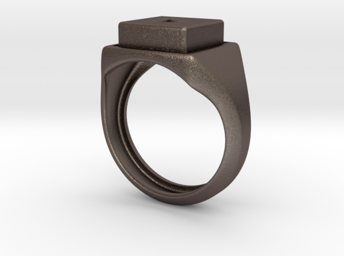 Play Button Ring 3d printed