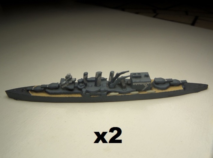 HMS Suffolk 1/1800 x2 3d printed Comes unpainted. Set of 2 ships.