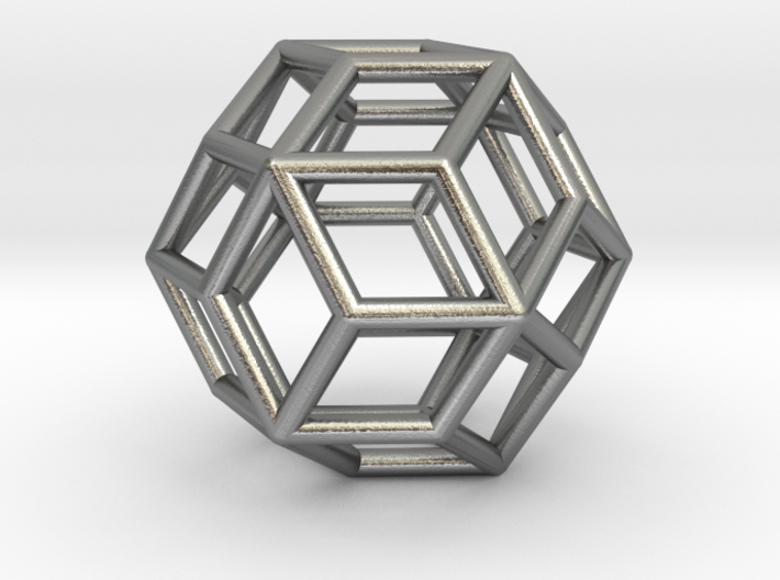 Rhombic Triacontahedron Pendant 3d printed