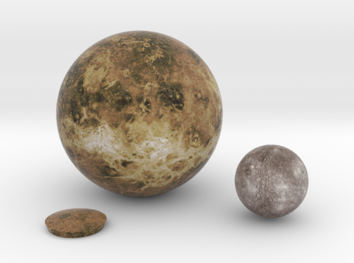 Mercury & Venus to scale (other planets available) 3d printed 