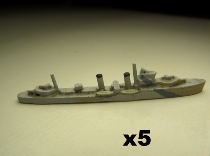HMS Electra (E/F class) 1/1800 x5 3d printed Comes unpainted.