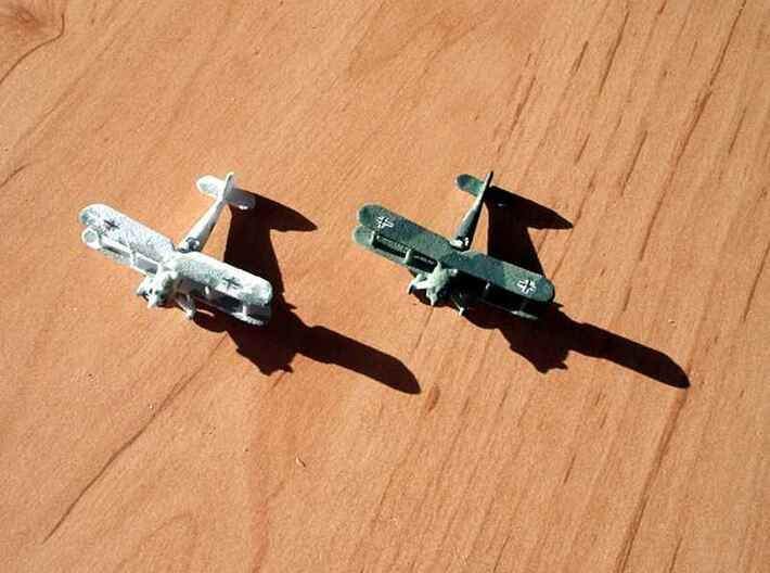 1/300 Heinkel He 50 x 4 3d printed Two painted models