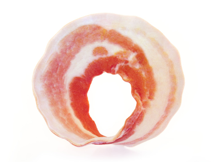 Bacon Mobius Strip 3d printed Uncoated Back