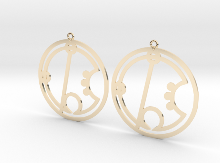 Brie - Earrings - Series 1 3d printed