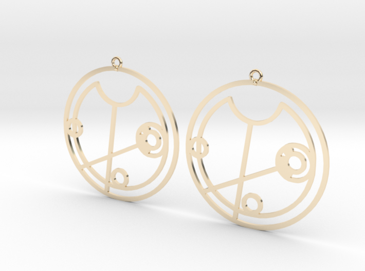 Olive - Earrings - Series 1 3d printed
