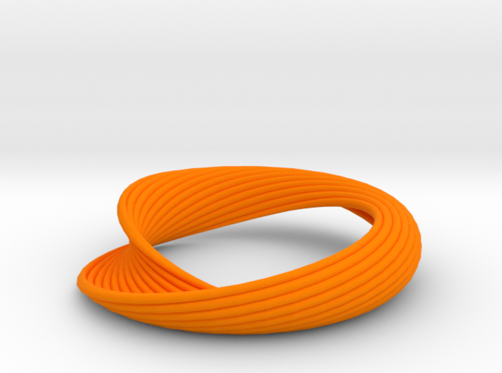Curvilinear Bracelet 3d printed