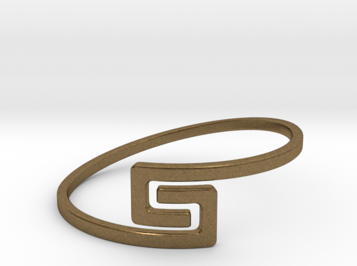 The S Ring Size 6 3d printed