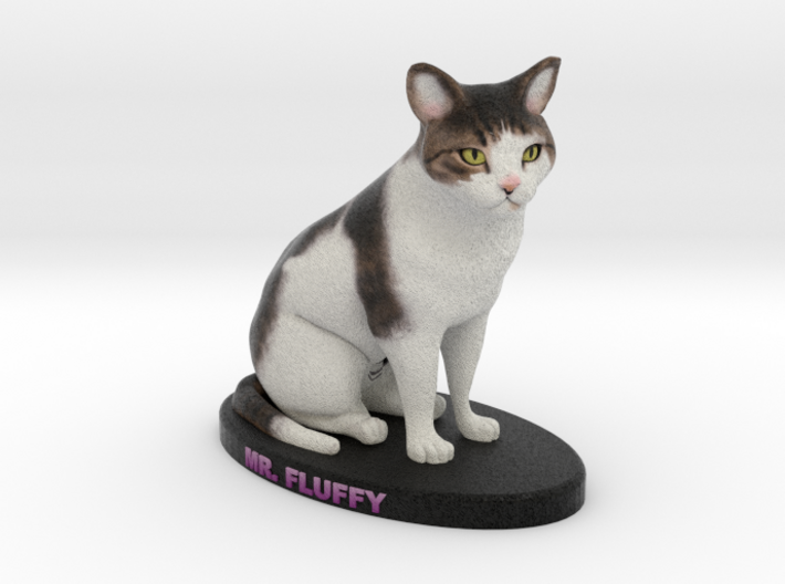 Custom Cat Figurine - Mr. Fluffy 3d printed