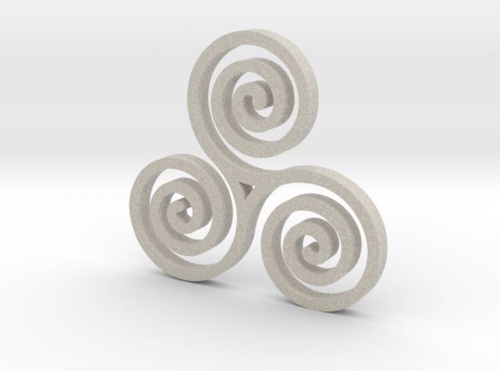 Triple Spiral 3d printed