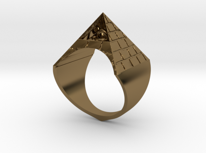Illuminati Ring 3d printed 