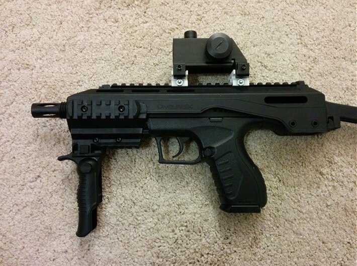 Mount MP5 Scope to Picatinny Rail Adapter 3d printed 