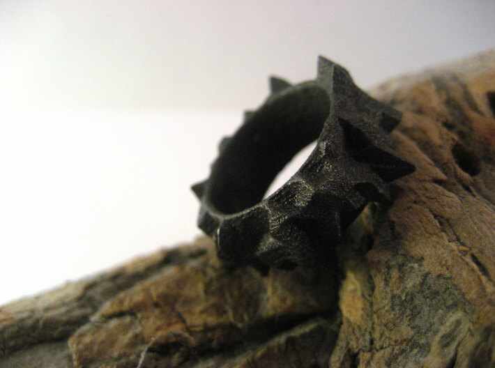 Facets Ring - Part 2 (Size 7) 3d printed 