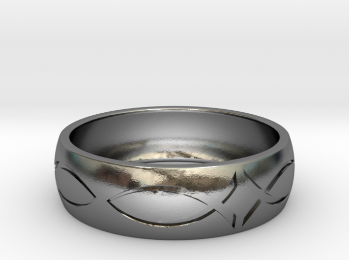 Size 6 Ring engraved 3d printed