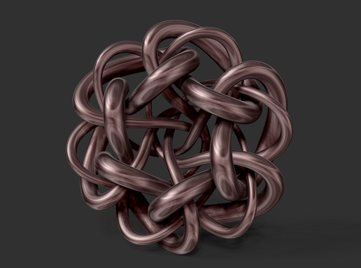 Tangled Knot Pendant (updated) 3d printed Rendered image