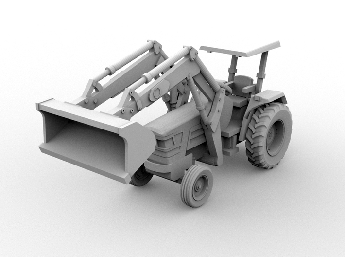 Mahindra Front End Loader(HO/1:87 Scale) 3d printed