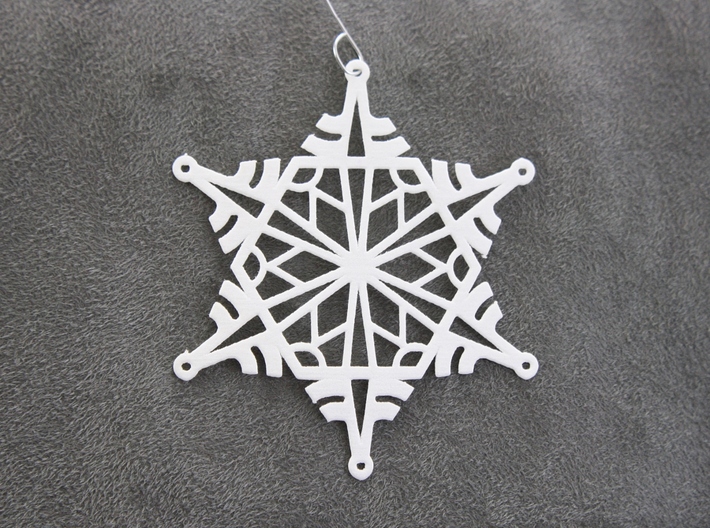 Arcs Snowflake - Flat 3d printed