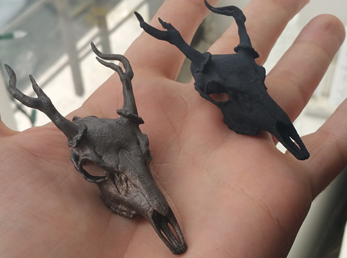 Deer Skull Necklace 3d printed
