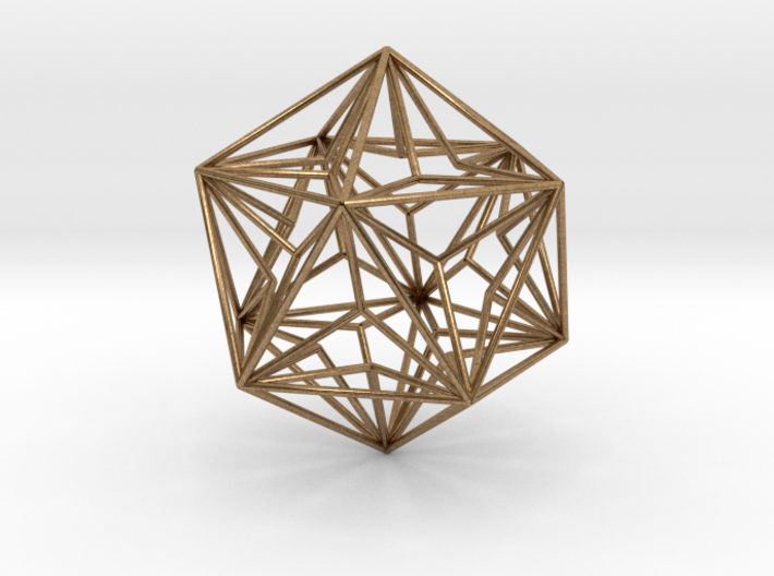 Great Dodecahedron 3d printed