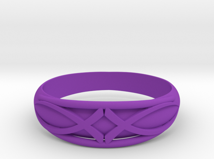 Size 8 L Ring 3d printed