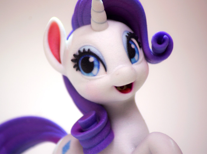 Rarity My Little Pony (6in Tall) 3d printed 