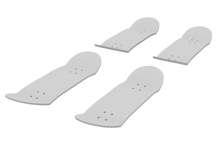Fingerboard Deck Set (x4) 3d printed