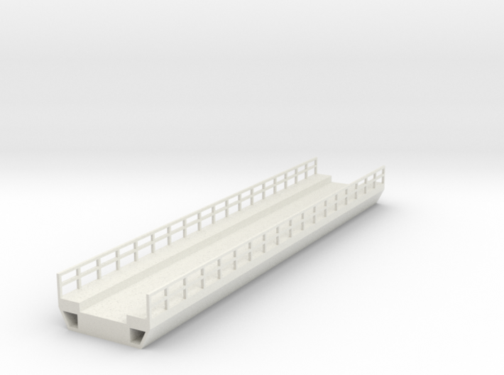 N Modern Concrete Bridge Deck Single Track 180mm 3d printed