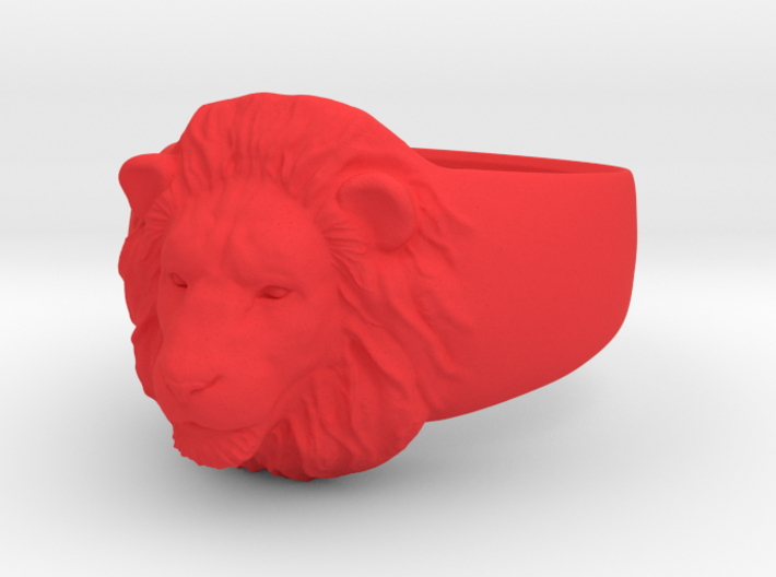 Lion Ring (size11) 3d printed