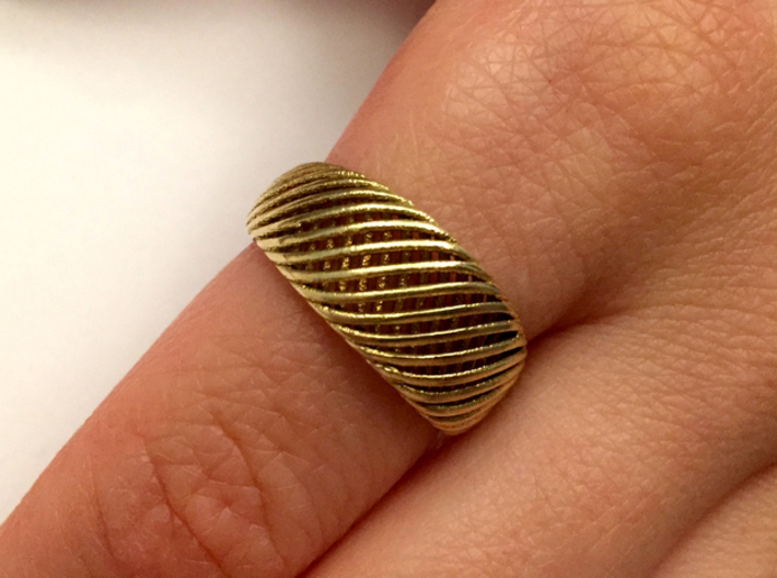 Twisted Ring - Size 8 3d printed 