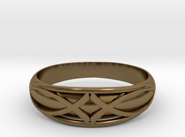 Size 8 L Ring 3d printed