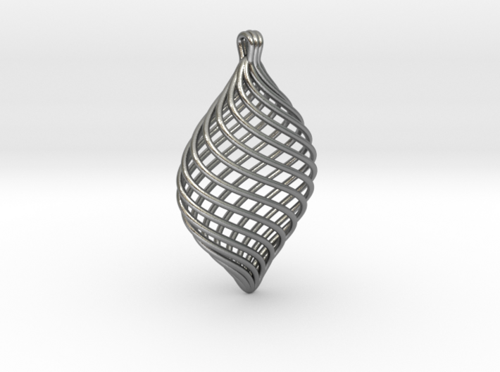 Twisted Pendant 3d printed