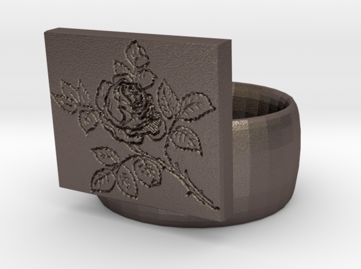 Rose Ring 3d printed