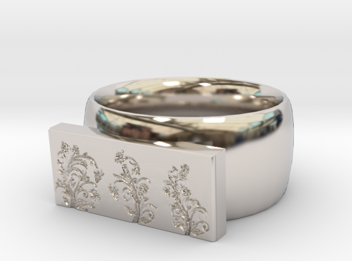 Flower Ring Version 4 3d printed