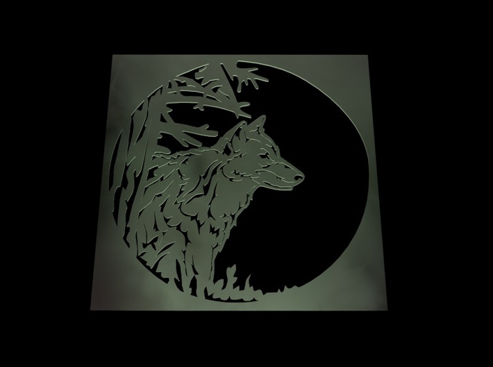 Grey Wolf 3d printed 
