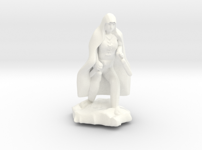 Halfling Rogue in Cape with two Daggers 3d printed 