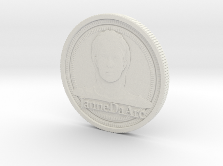 Jehanne Darc coin 3d printed